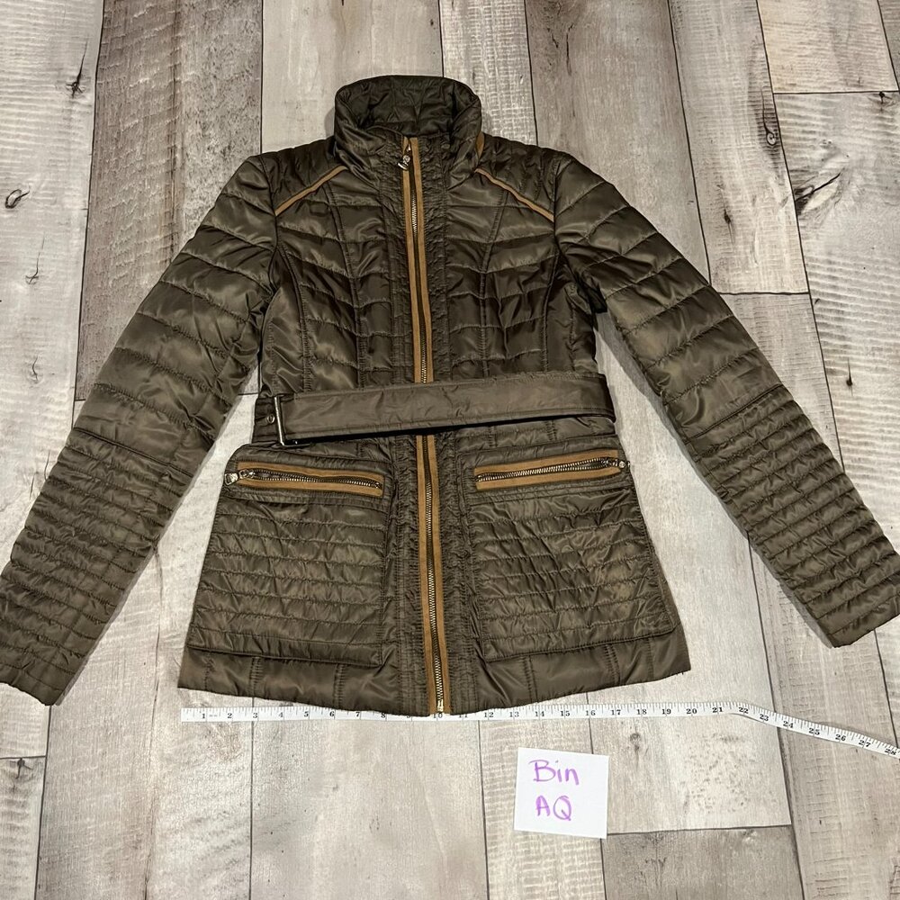 Vince Camuto Olive Green Coat Jacket XS Bin AQ